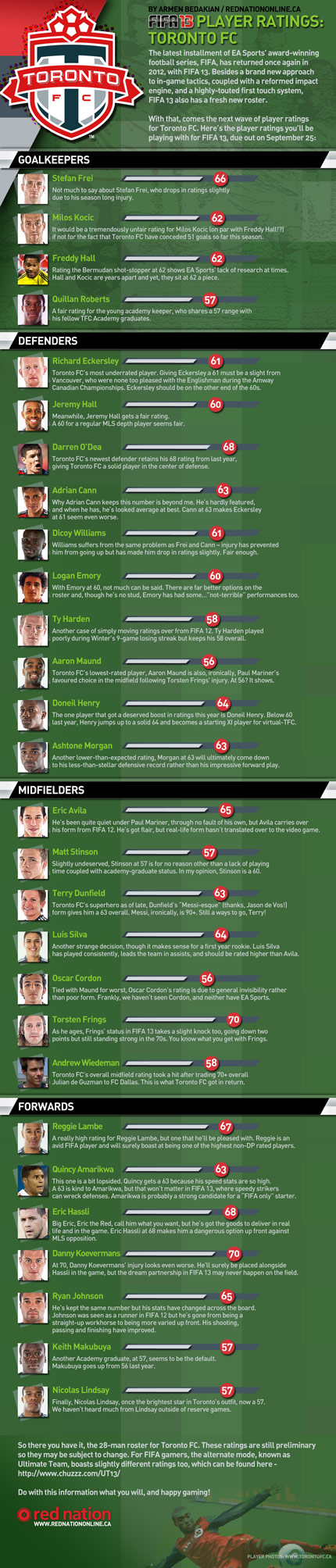 Infographic FIFA 13 Player